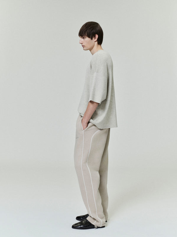 Relaxed Fleece Sweatpant With Piping