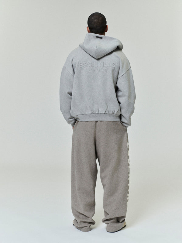 Embossed Classic Fleece Zip-Up Hoodie