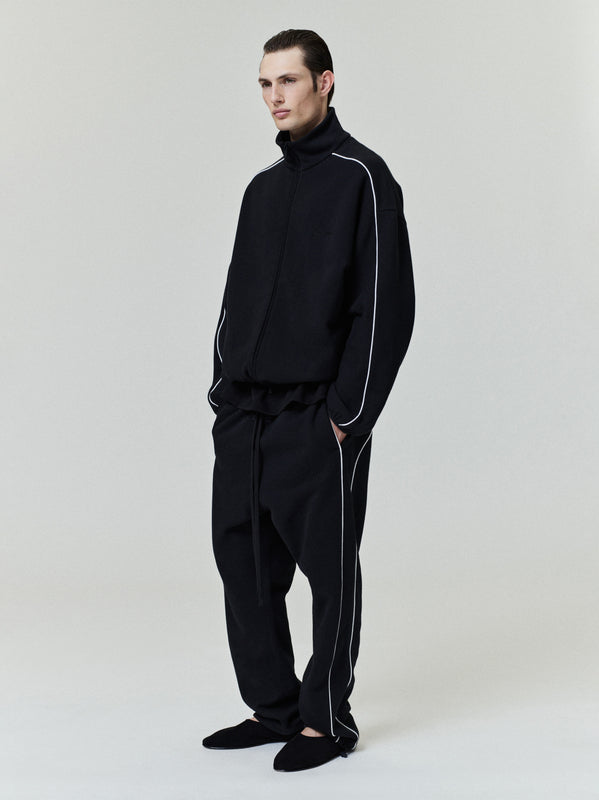 Relaxed Fleece Sweatpant With Piping