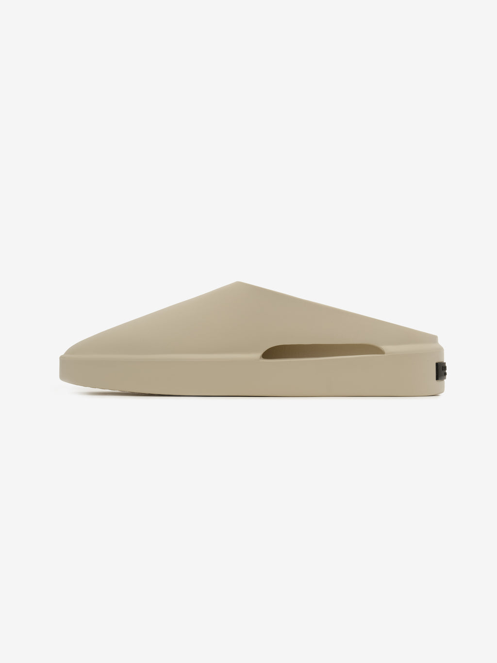 Essentials California 1.0 slip-on footwear in a neutral beige shade, featuring a sleek, streamlined profile with a modern, minimalist sculpted design for casual comfort.