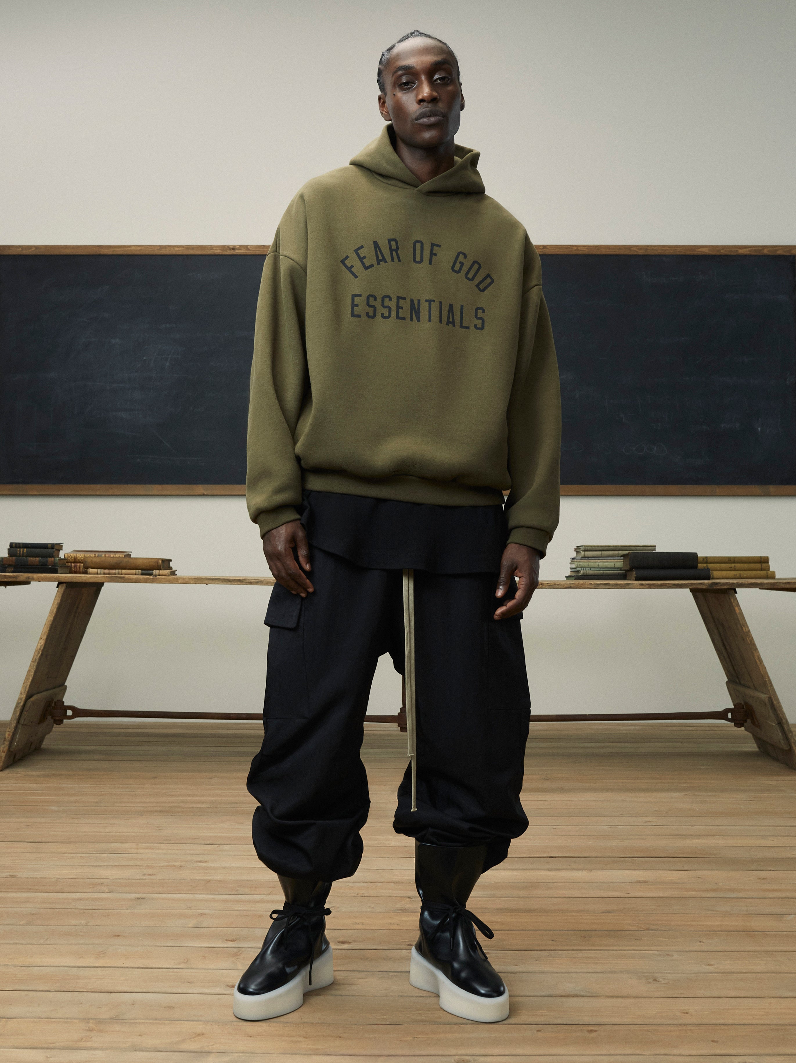 Textured Nylon Field Pant - Black | ESSENTIALS | Fear of God