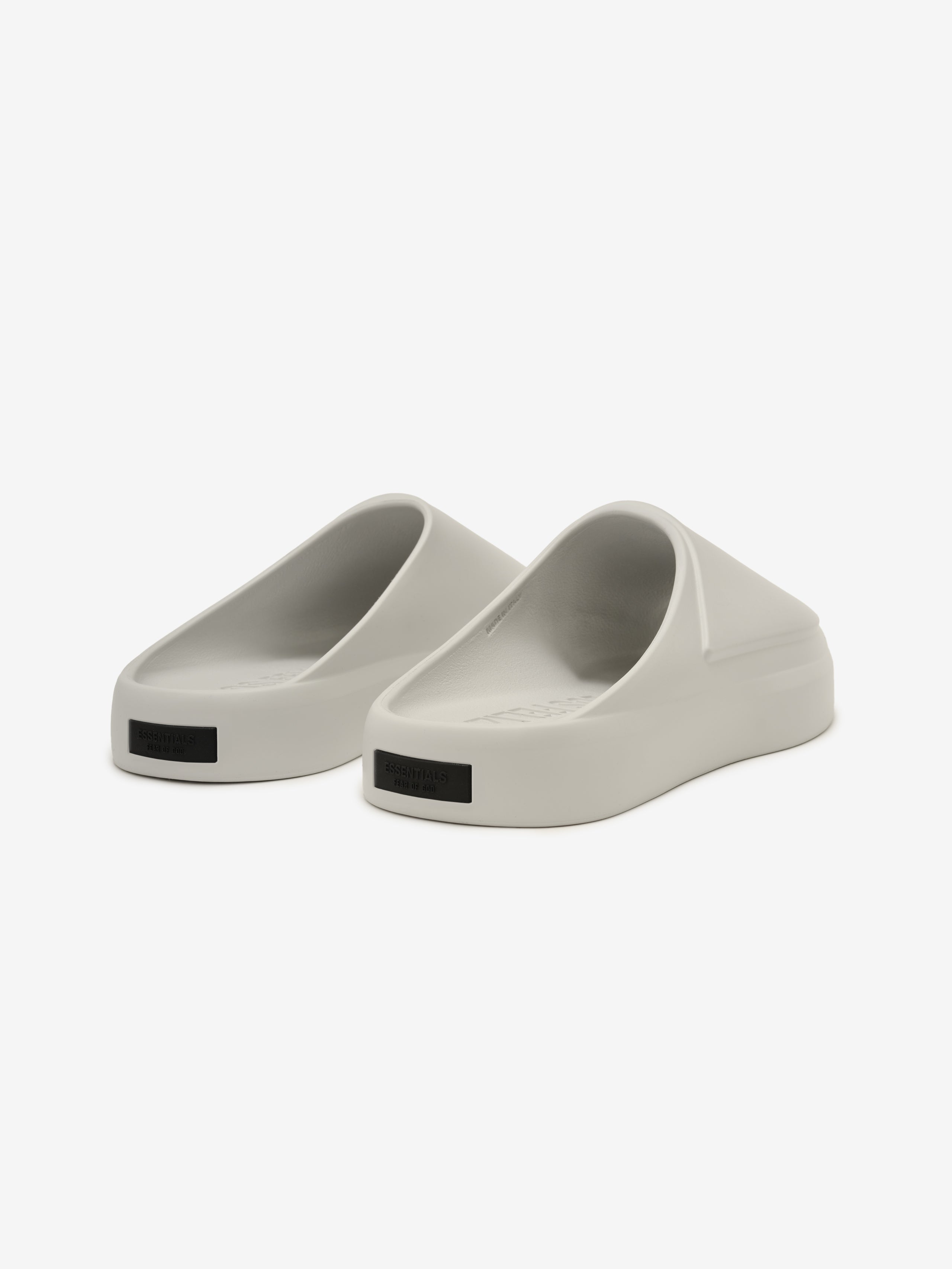 Essentials Los Feliz footwear in a soft oyster tone with a clean, molded design featuring a smooth, streamlined silhouette for minimal and comfortable casual wear.