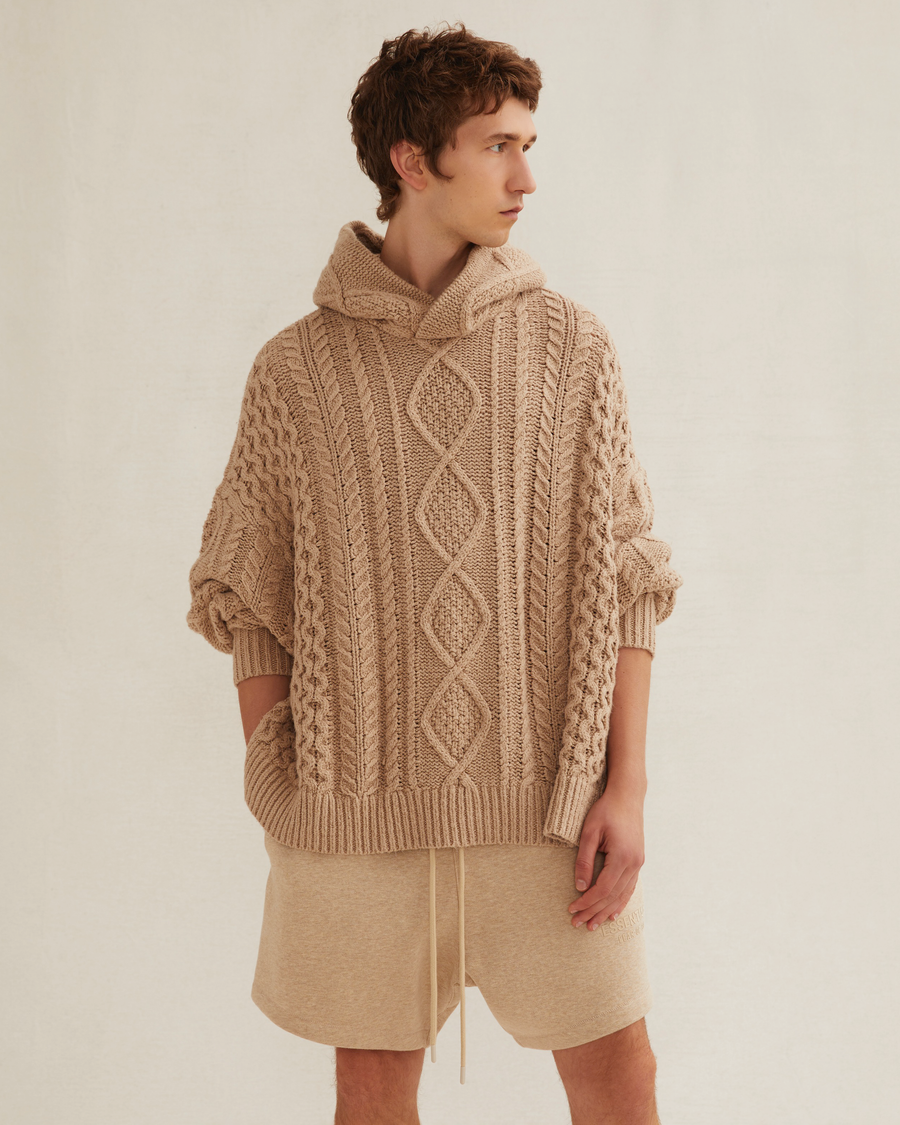 Essentials knit deals hoodie