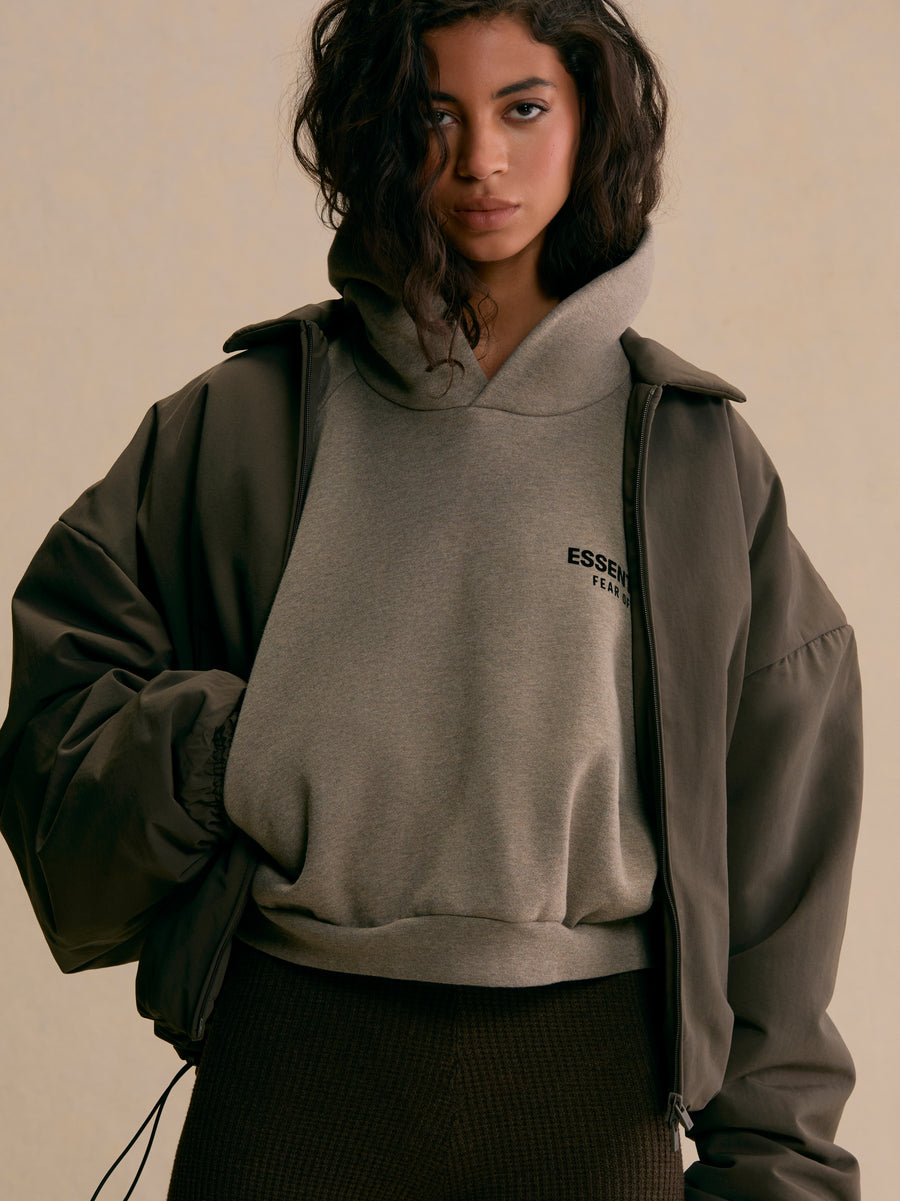 Women's Fleece Cropped Hoodie - Fear of God