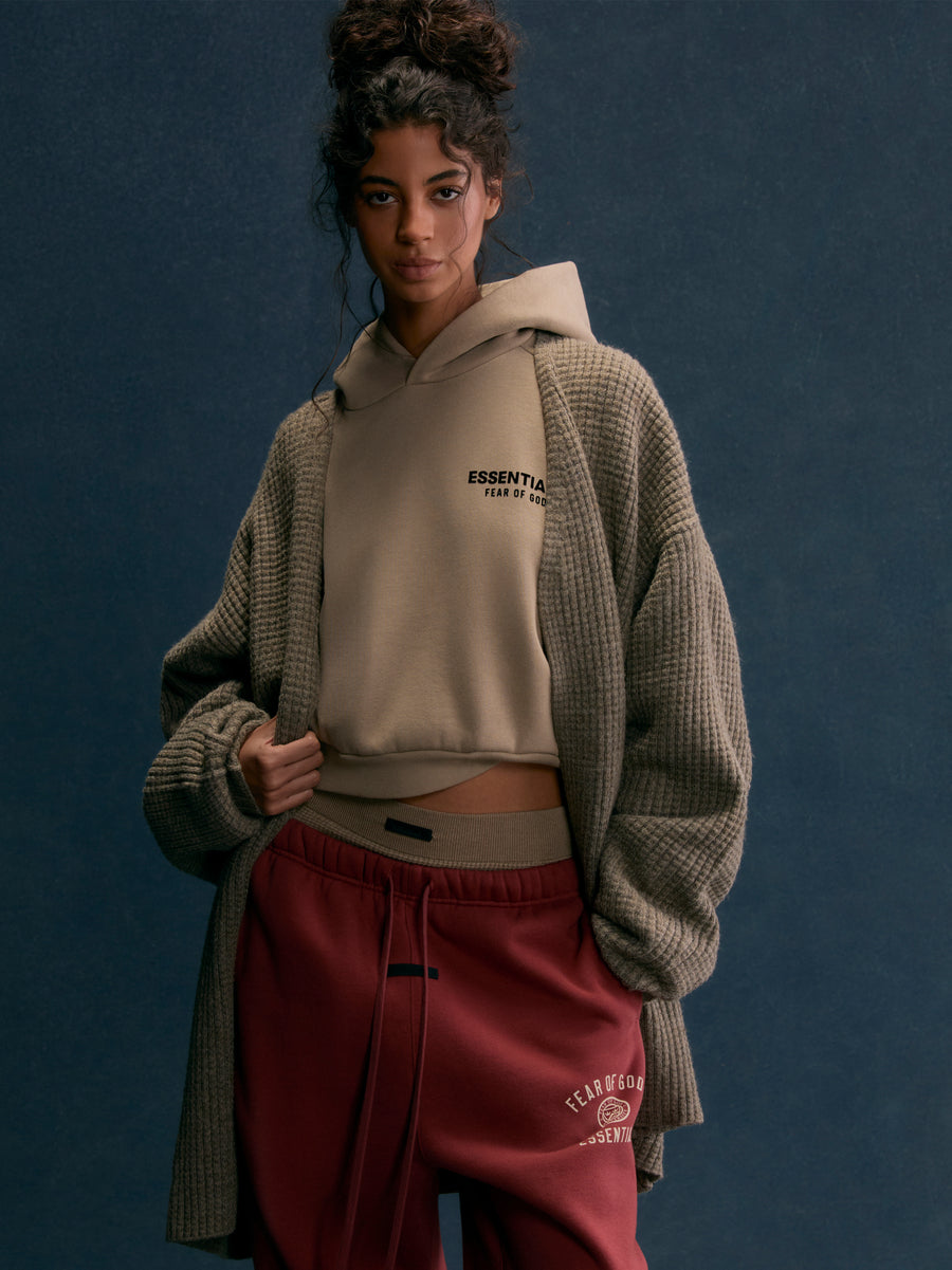 Women's Fleece Cropped Hoodie - Fear of God