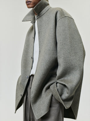 Double Face Wool Cashmere Overshirt
