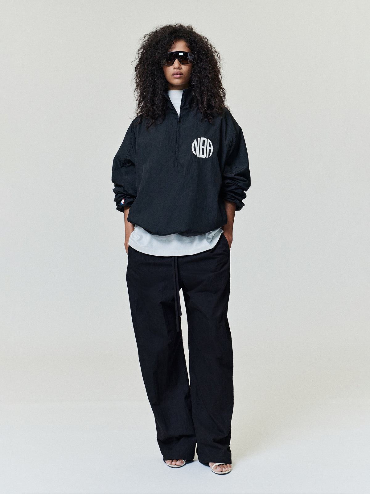 1/2 Zip Slim Monogram Jacket