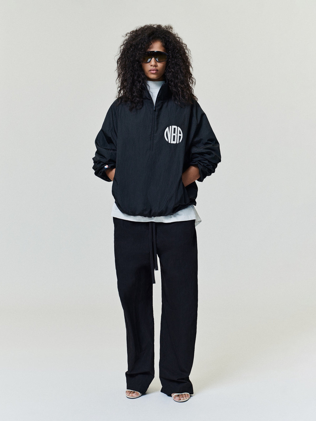 1/2 Zip Slim Monogram Jacket