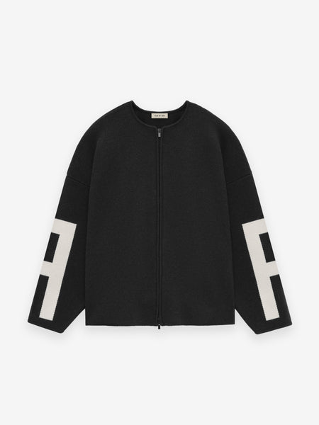 Wool Jacquard High Neck Sweater