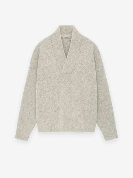 Wool Jacquard High Neck Sweater