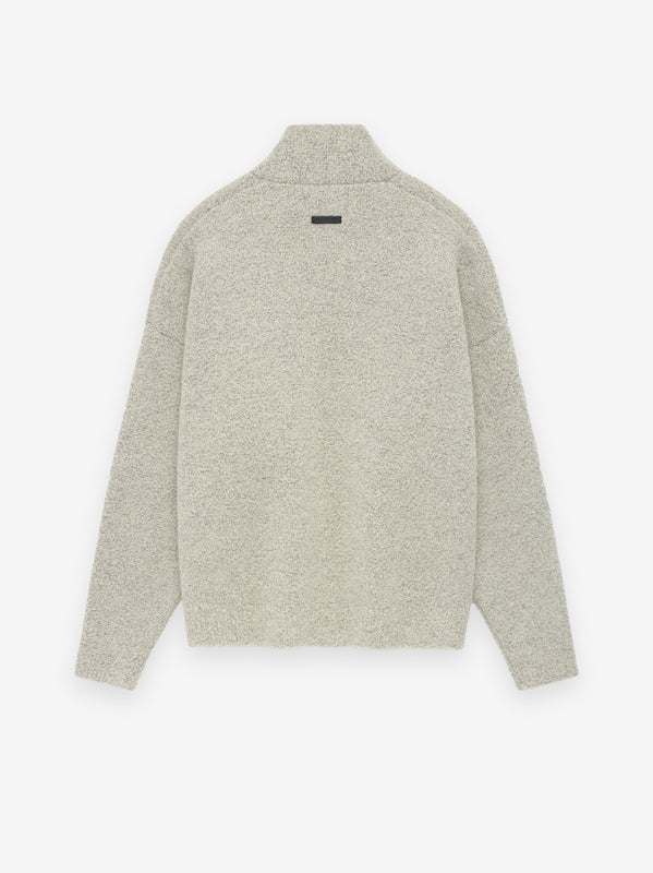 Wool Jacquard High Neck Sweater