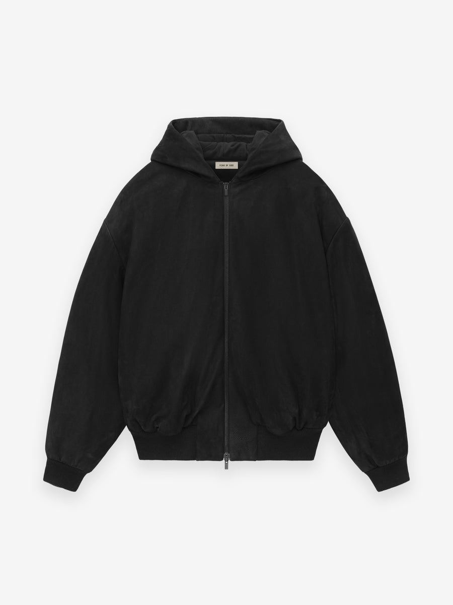 Leather Hooded Bomber - Fear of God