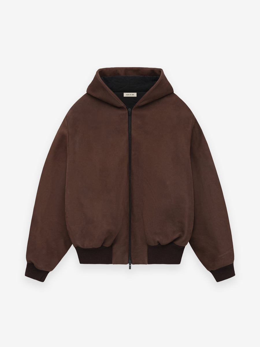 Leather Hooded Bomber - Fear of God