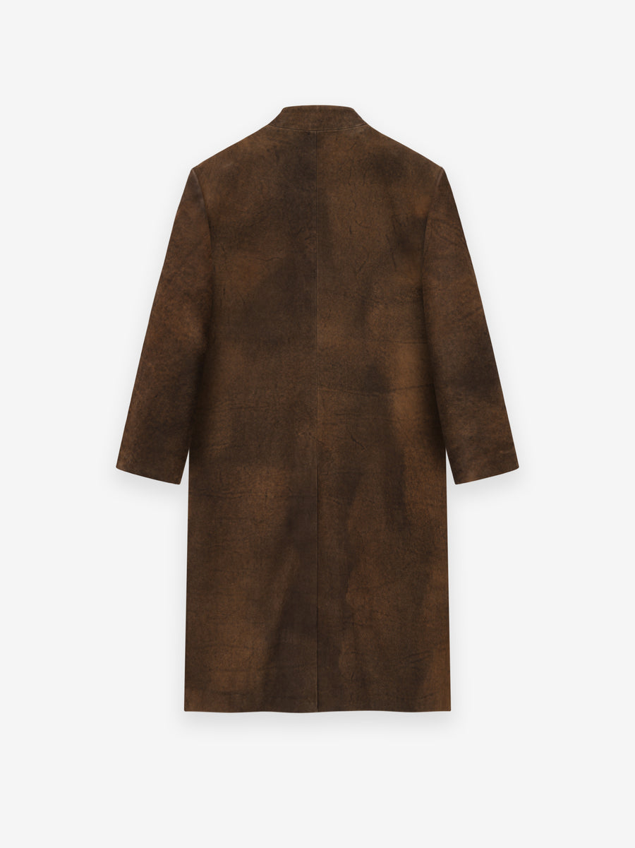 Leather Lapelless Coat - Fear of God