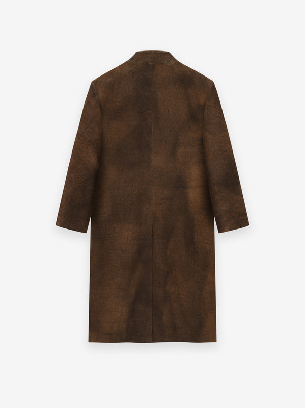 Military Wool Lapelless Coat