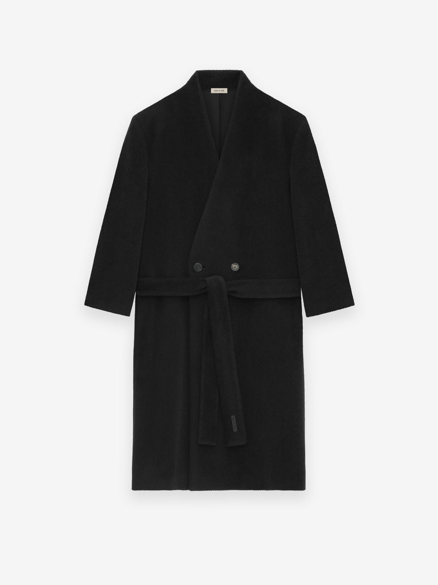 Alpaca Herringbone Lapelless Coat - Fear of God