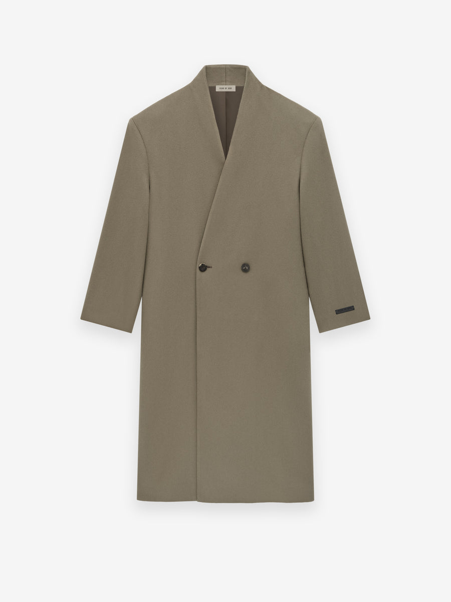 Melton Wool Lapelless Coat - Fear of God