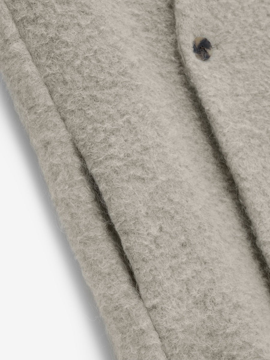 Wool Boucle Lapelless Coat - Fear of God