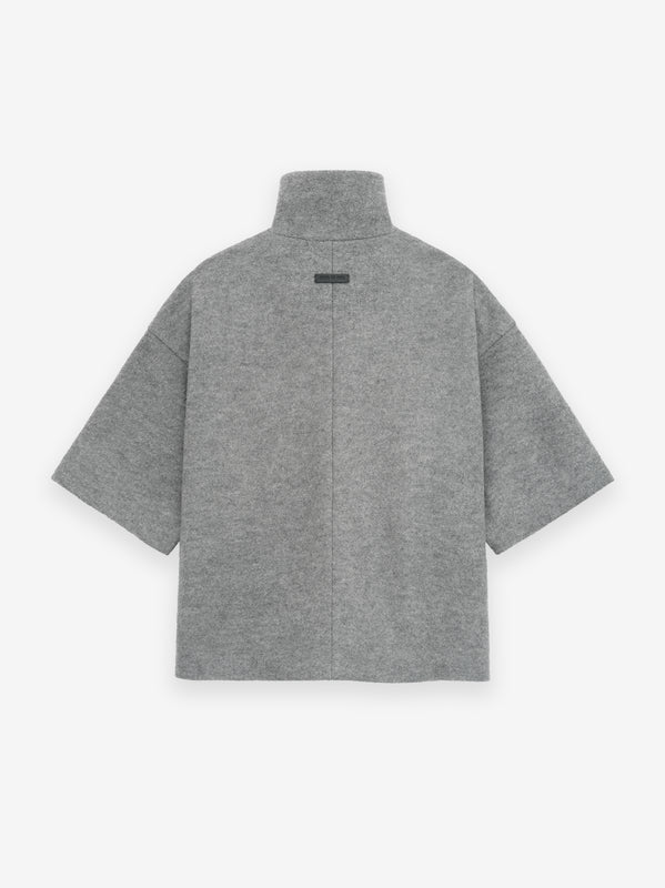 Boiled Wool Short Sleeve Jacket