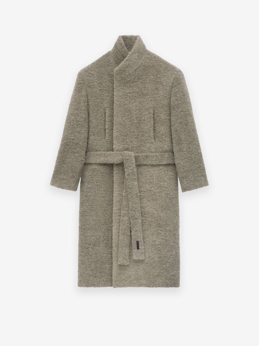 Wool Boucle Stand Collar Overcoat - Fear of God