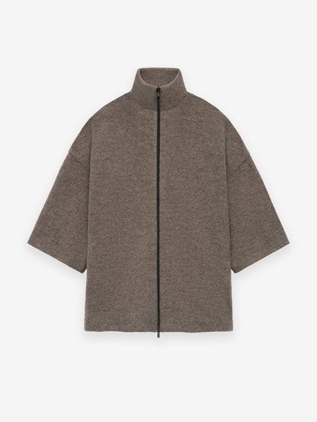 Boiled Wool Short Sleeve Jacket