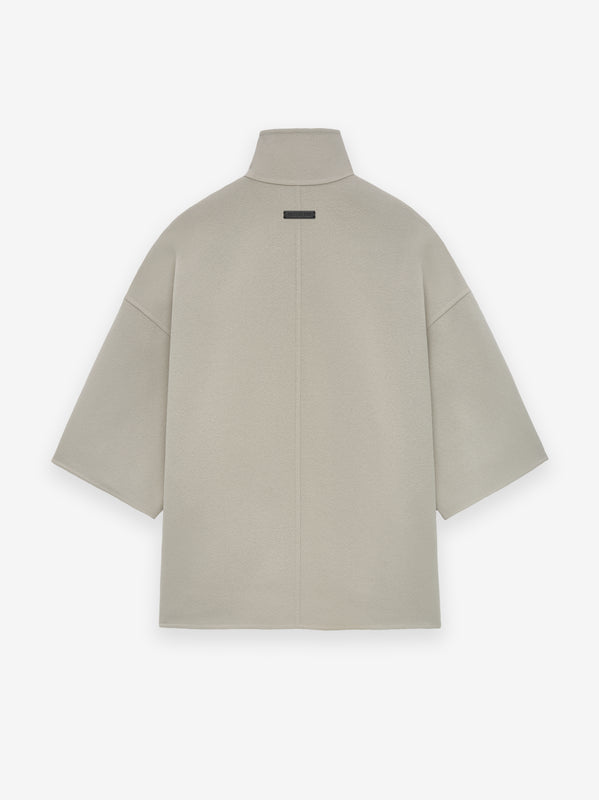 Double Wool Cashmere Short Sleeve Jacket