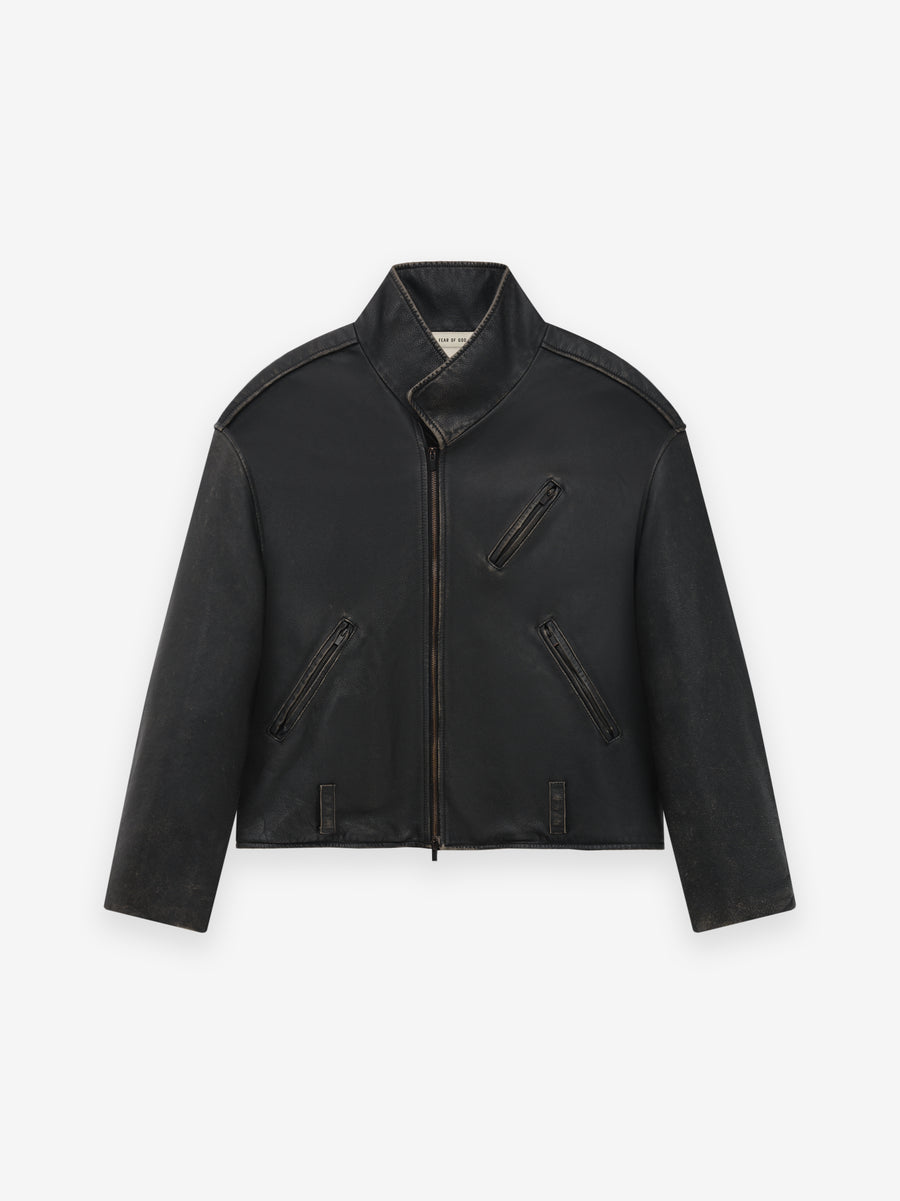 Vintage Leather Motorcycle Jacket - Fear of God