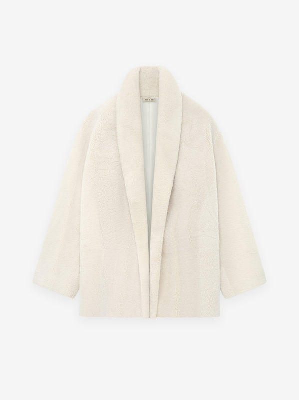 Wool Gabardine Cropped Blazer