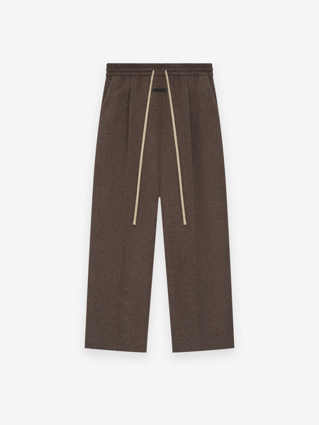 Brushed Wool Cashmere Wide Leg Pants