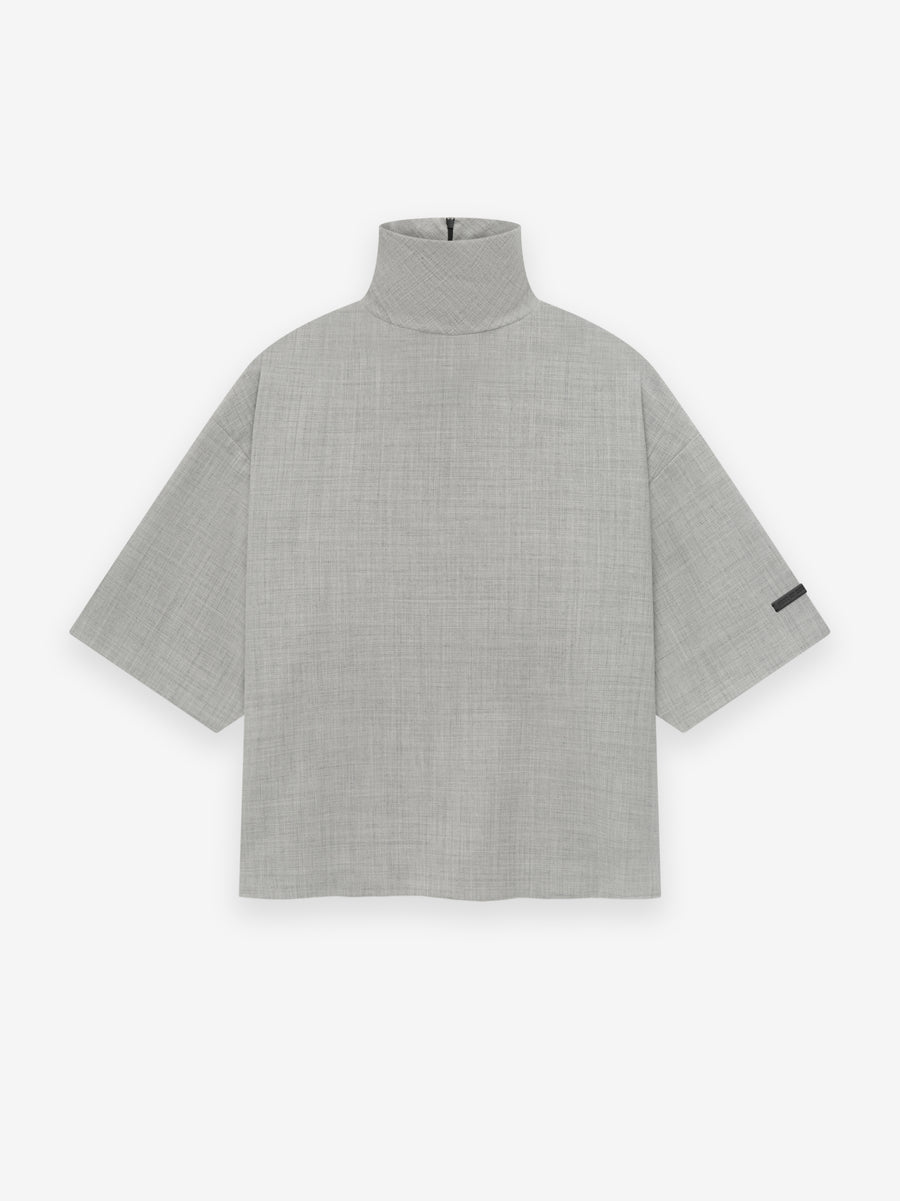 Wool Canvas High Neck Short Sleeve Shirt - Fear of God