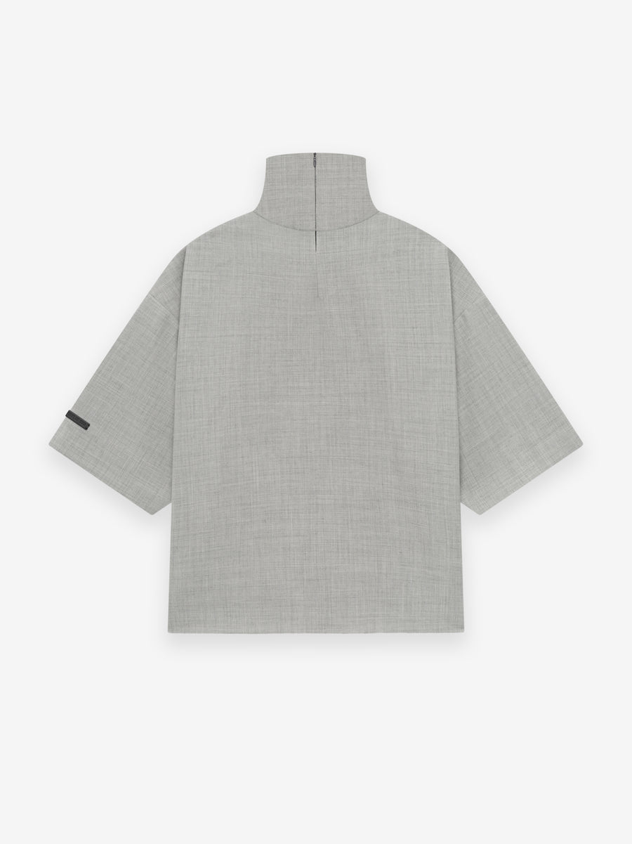 Wool Canvas High Neck Short Sleeve Shirt - Fear of God