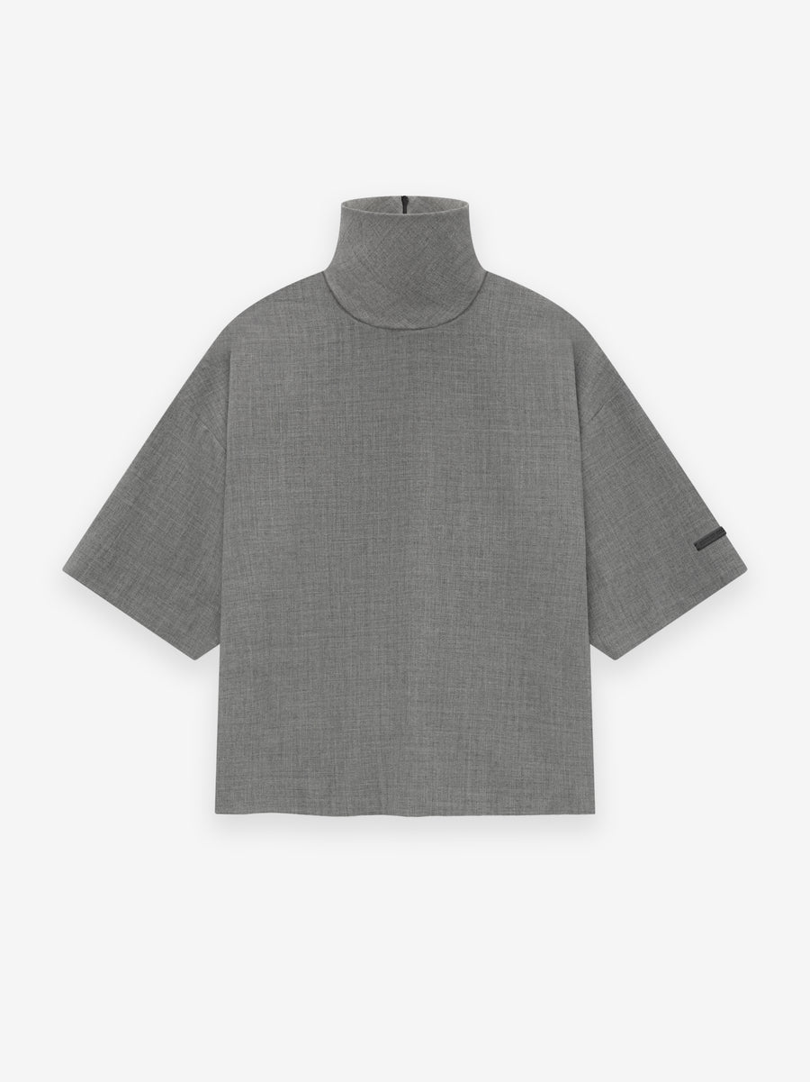 Wool Canvas High Neck Short Sleeve Shirt - Fear of God