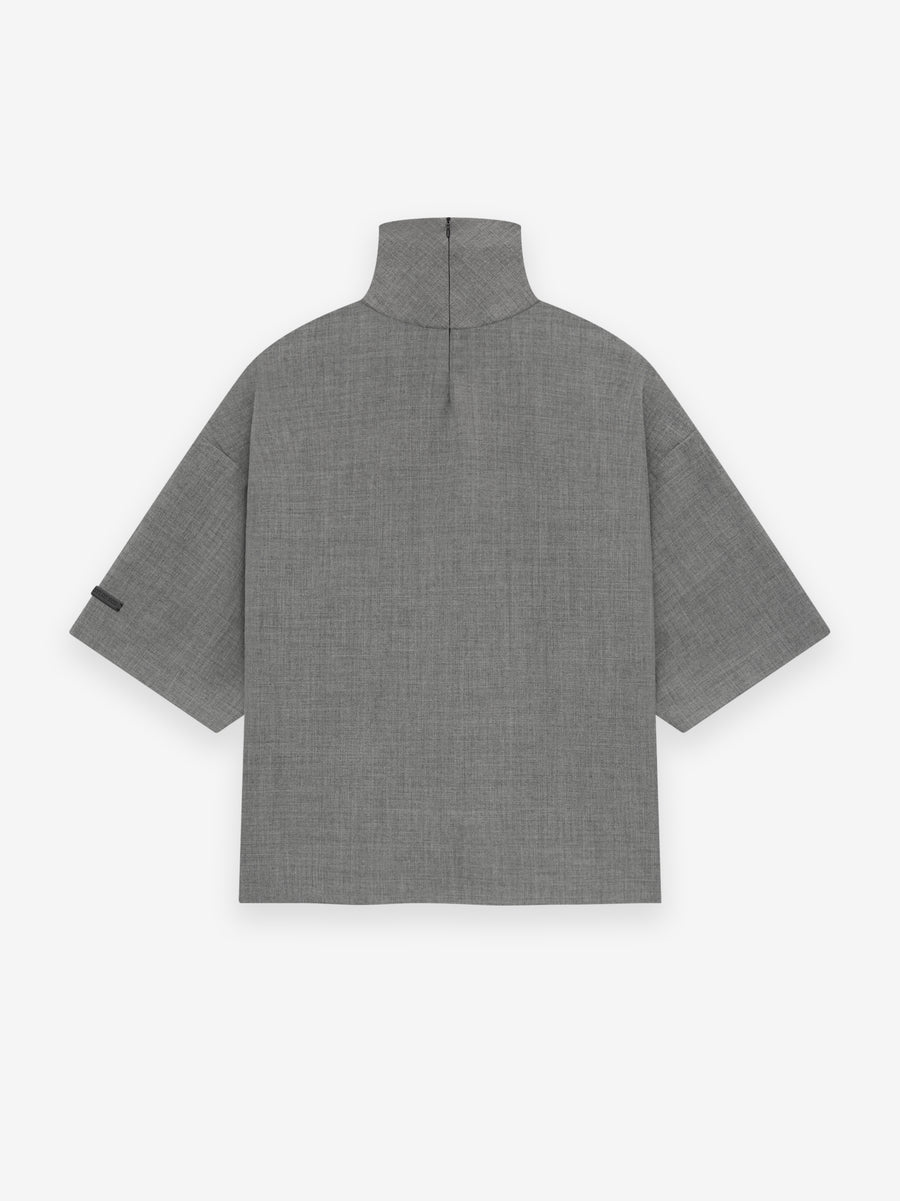 Wool Canvas High Neck Short Sleeve Shirt - Fear of God