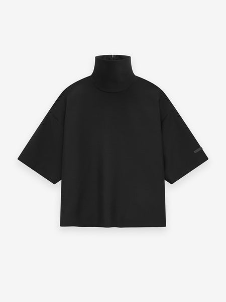 Merino Knit High Neck Tee