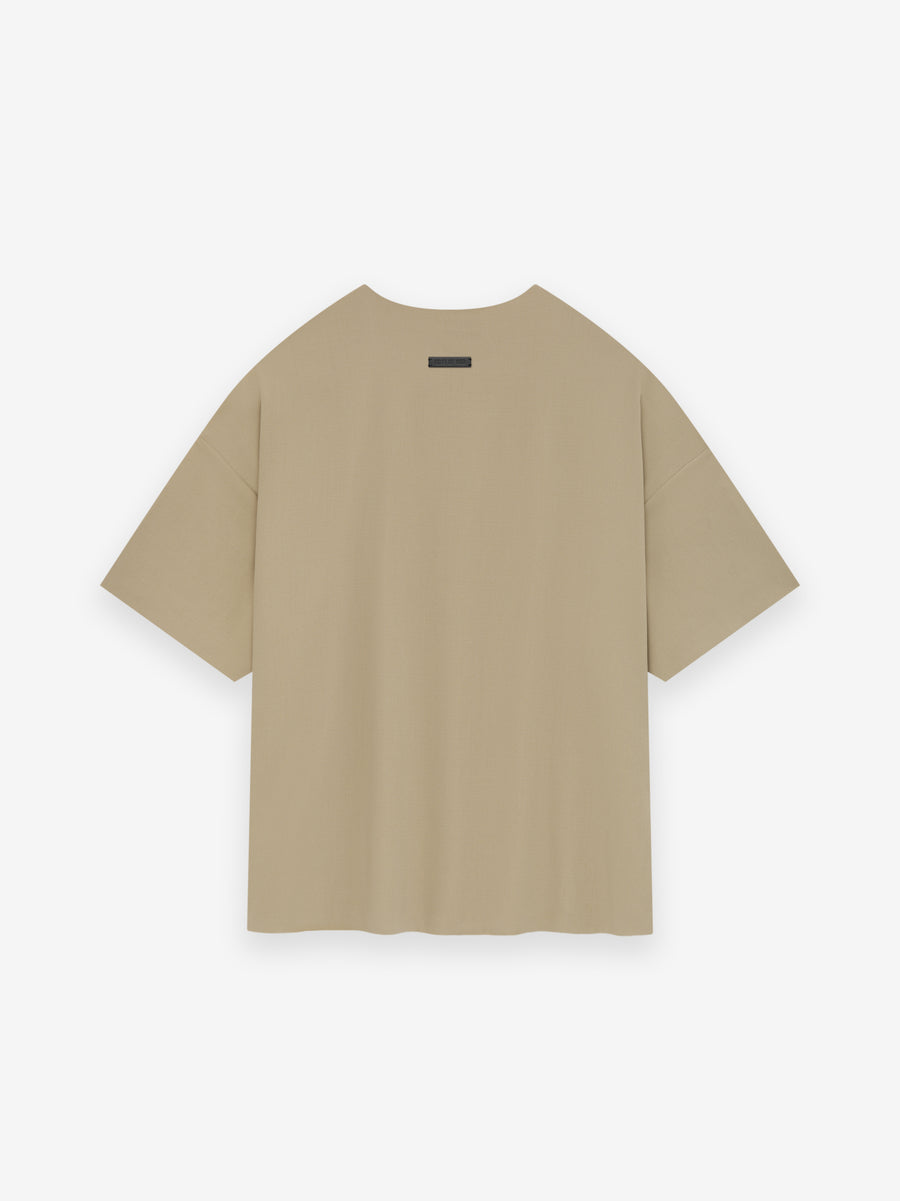Wool Crepe Double Layer Tee