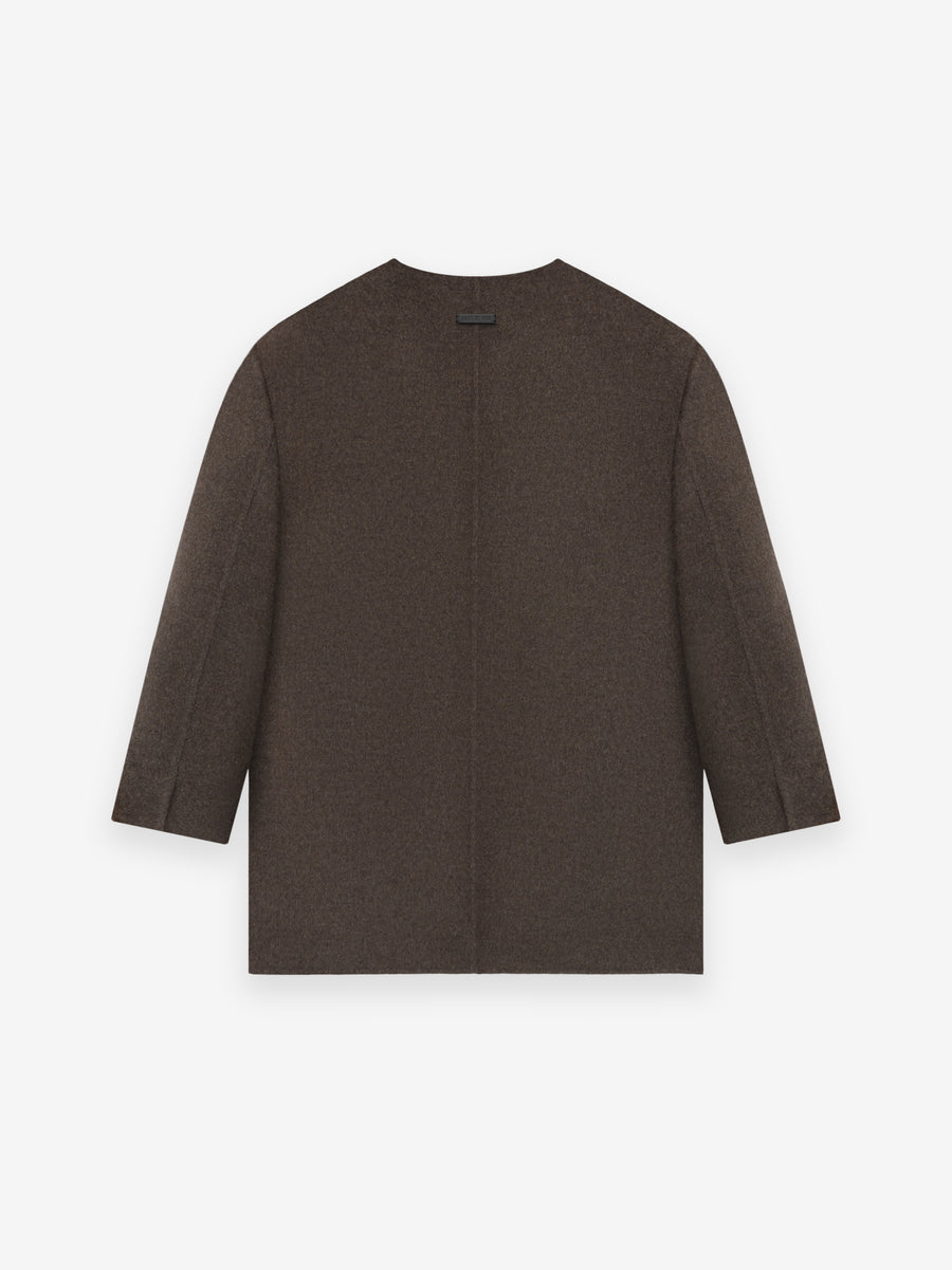 Brushed Wool Cashmere Lapelless Blazer - Fear of God