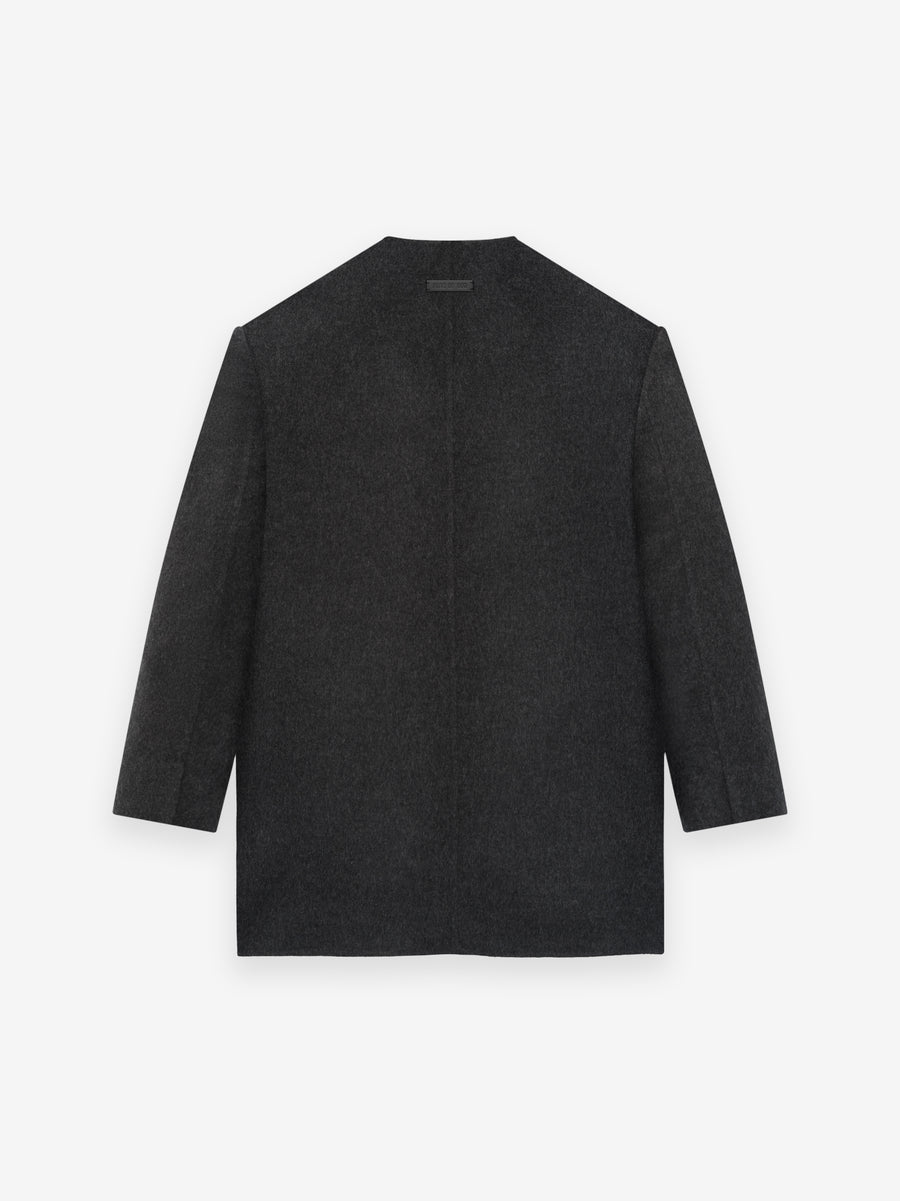 Brushed Wool Cashmere Lapelless Blazer - Fear of God