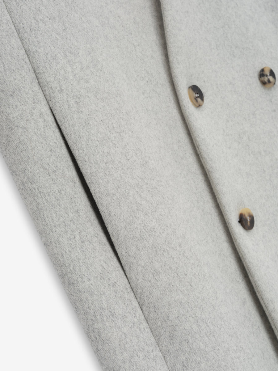 Military Wool Long Relaxed Lapelless Blazer - Fear of God