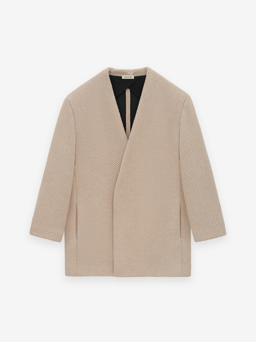 Pique Knit Lapelless Blazer - Fear of God