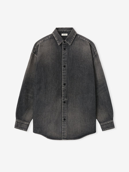Snap Front Denim Overshirt