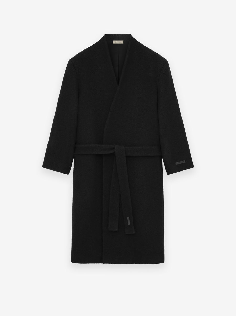 Boiled Wool Lapelless Relaxed Coat - Fear of God