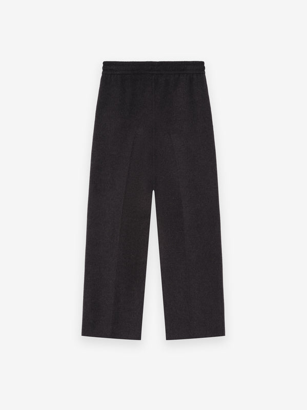 Heavy Twill Drawstring Wide Leg Pant