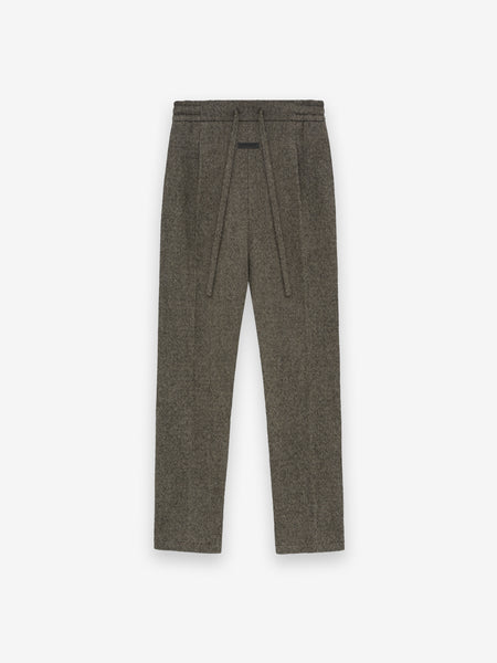 Heavy Twill Drawstring Wide Leg Pant