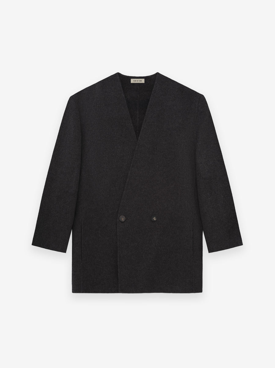 Wool Cashmere Relaxed Lapelless Blazer - Fear of God