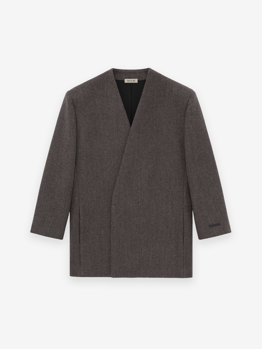 Heavy Wool Lapelless Blazer - Fear of God