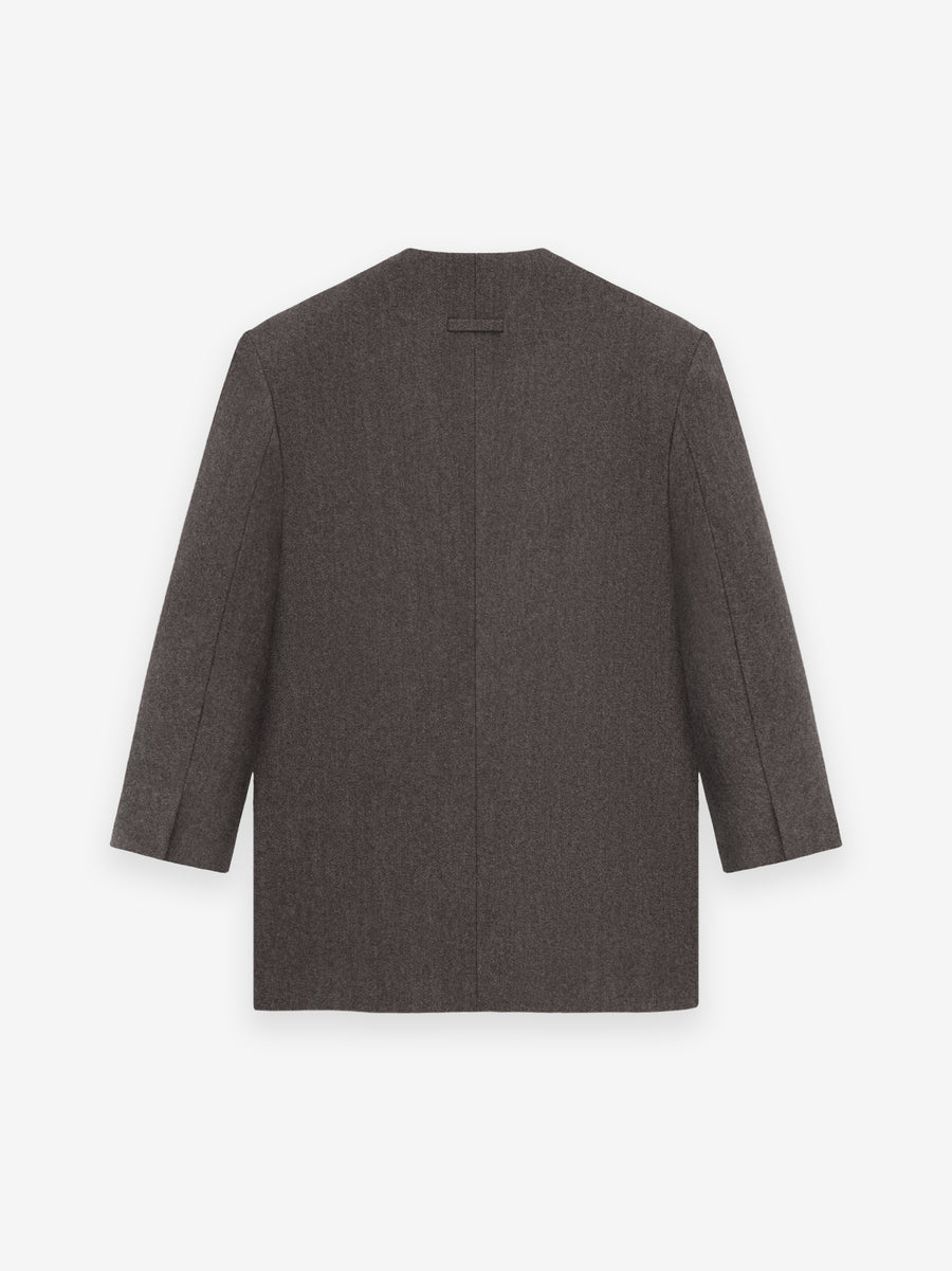 Heavy Wool Lapelless Blazer - Fear of God