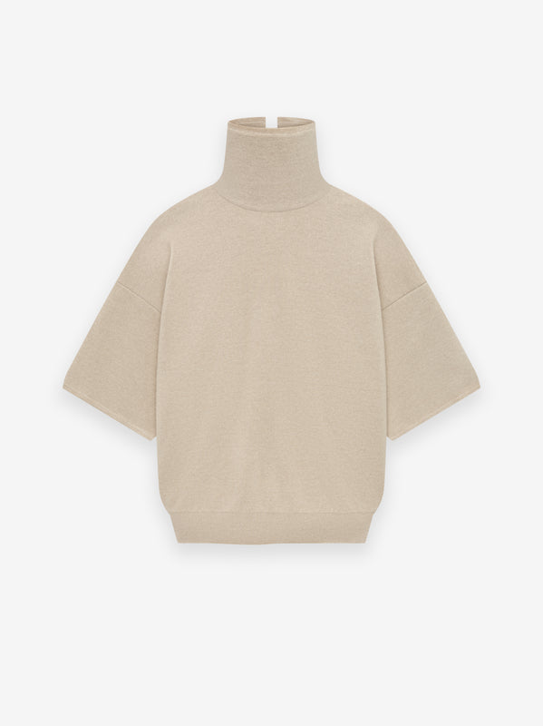 Merino Knit High Neck Tee