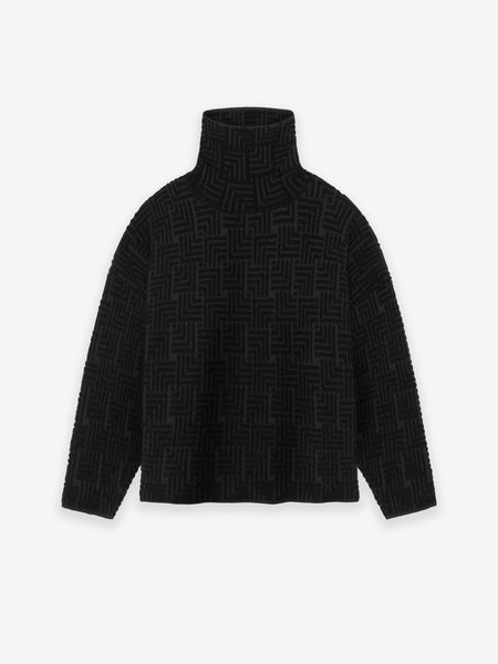 Wool 3/4 Sleeve Polo Sweater