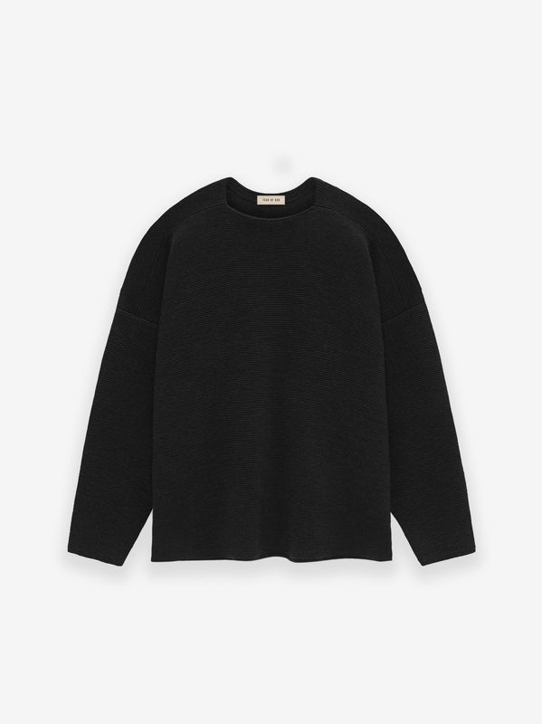 Ottoman Wool Straight Neck Sweater