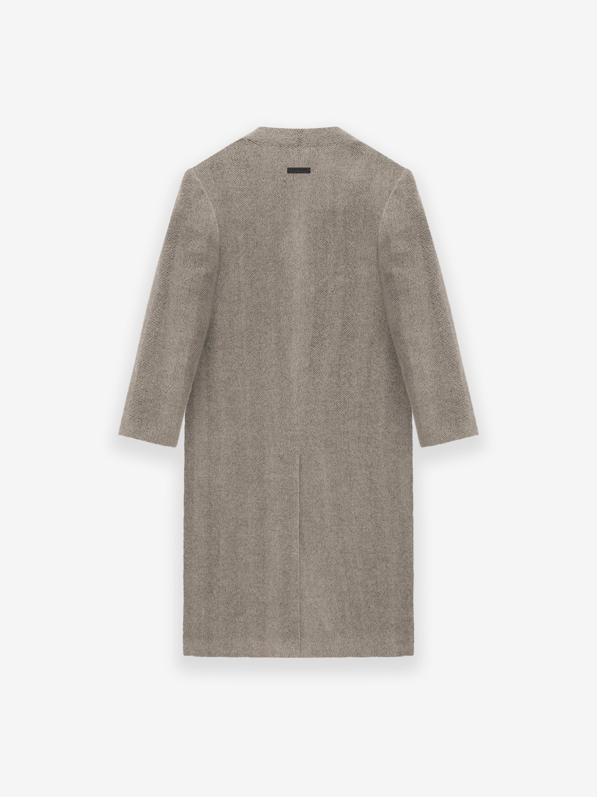 Chevron Brushed Wool Lapelless Overcoat | Fear of God